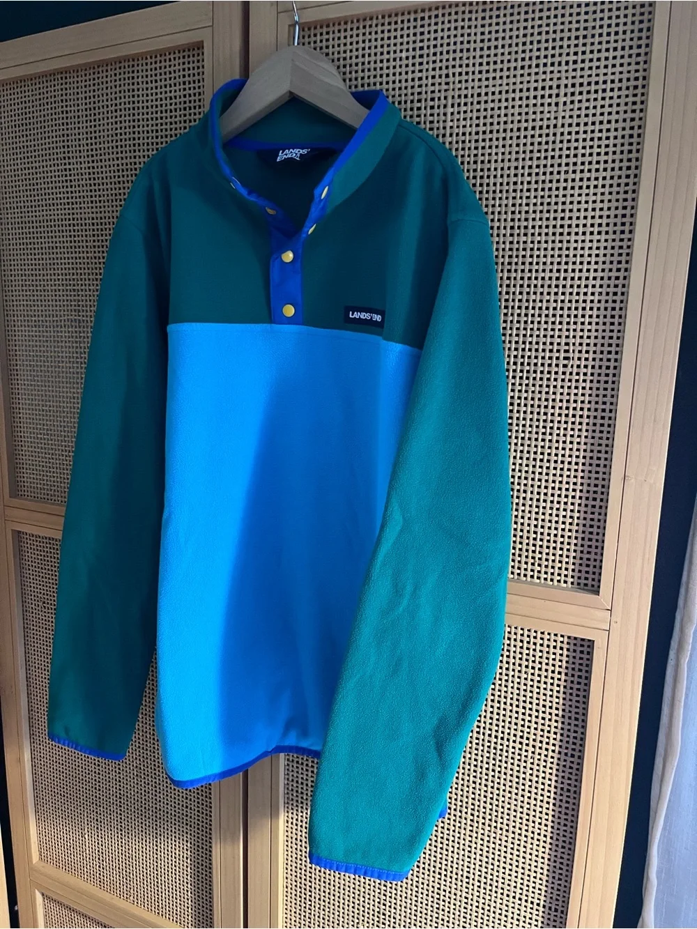 Lands' End Boys XL Colorblock Pullover